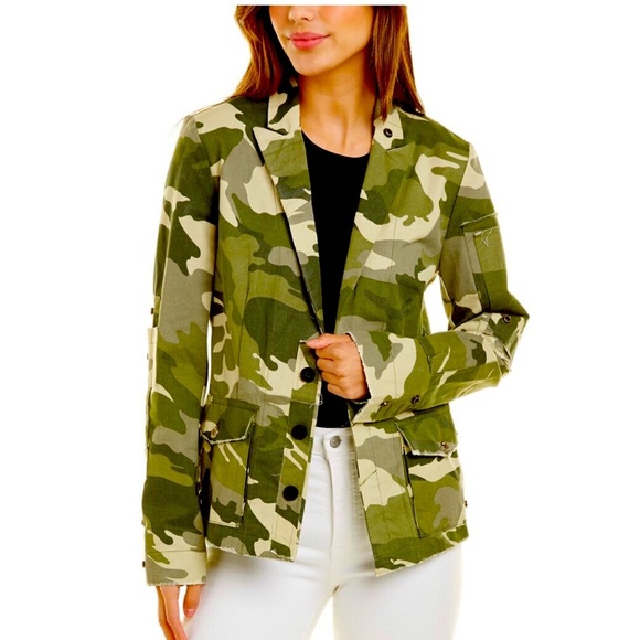 Zadig & Voltaire Virginia Camo Jacket. - Picture 1 of 9